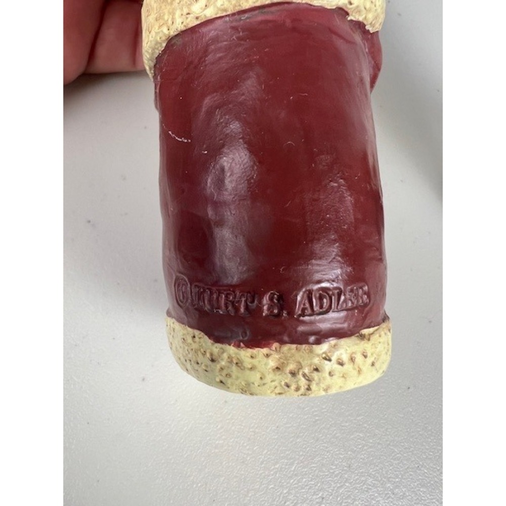 Kurt S Adler Santa and Mrs Claus Taper Candle Holder Set Folk Art Rustic 5 inch - Picture 6 of 8